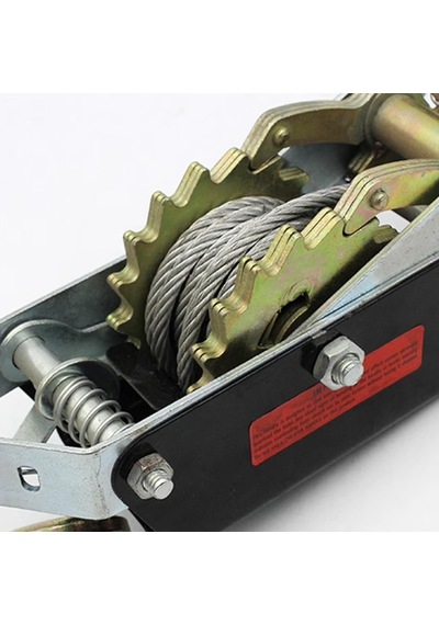Bu 1 Ton/2 Ton/4 Tonluk Yüksek Performanslı 2 Kancalı Çelik Halat Çift Dişli Çekme Aleti, Motorlu Taşıt Kaldır