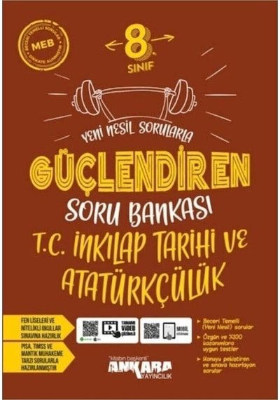 Ankara Güçlendiren 8. Sınıf Lgs Inkılap Tarihi Ve Atatürkçülük Soru Bankası