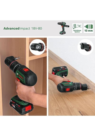 Tr Advancedımpact 18v-80 Akülü Darbeli Matkap, 2 X 2,5 Ah + Al18v-44