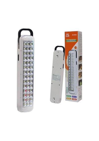 Işıldak Şarjlı 42led 2400mah Hgdue Hg-8036 Açık Gri Melanj
