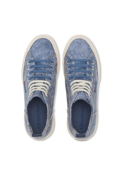 Superga 2573 Cotton Denim Destroyed Unisex Beyaz Bilekli Sneaker Beyaz-144