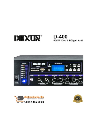 Dexun D-400 500W 100V 6 Bölgeli Anfi