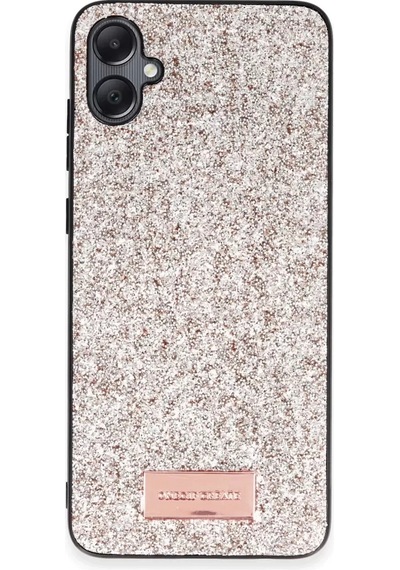 Onegif Samsung Galaxy A05 Bright Simli Kapak - Gold Altın