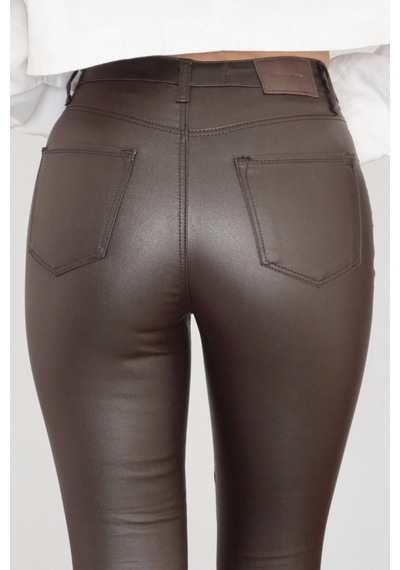 Lacarino 7354 Mira Kadın Jean Pantolon Kahve