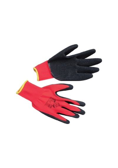 Eldiven Kırmızı Siyah Latex Ysr No: 10