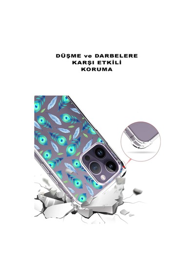 Samsung Galaxy A26 İle Uyumlu Nazar Boncuğu 3 Baskılı Şeffaf Köşe Korumalı Antişok Kılıf