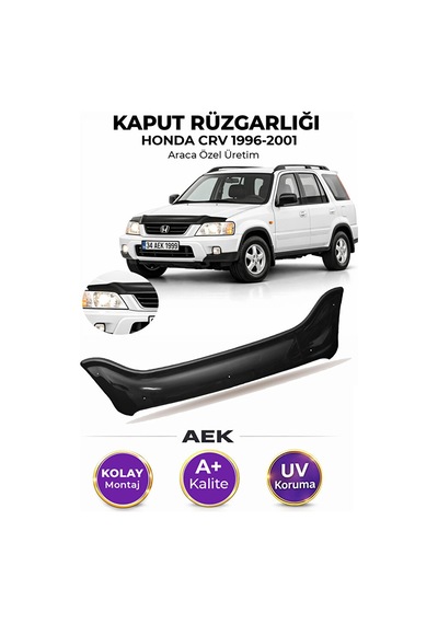 Honda Cr-v 1996-2001 Araca Özel Üretim "4mm" Kaput Rüzgarlığı A+