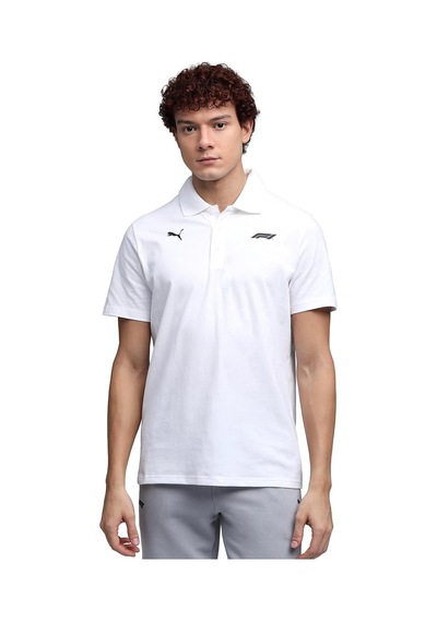 Puma F1 Ess Logo Erkek Tişört BEYAZ
