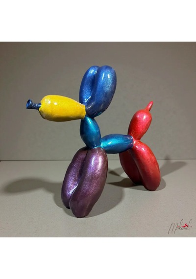 Karnaval Ruhu - Renkli Köpek, Balon İlhamı, Sanatsal Heykel, El Yapımı