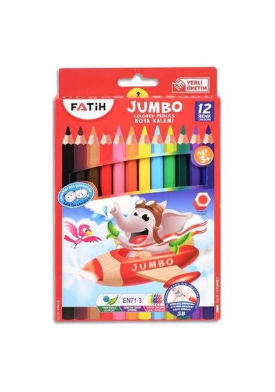 12 Li Tamboy Kuru Boya Çok Renkli