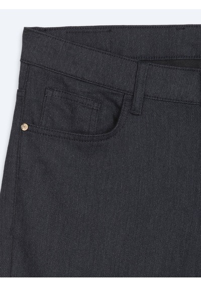 Kip Lacivert Düz Dokuma Slim Fit Spor Pamuk Karışımlı Pantolon