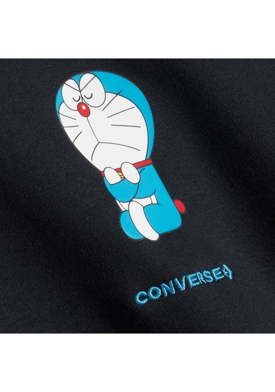 Converse X Doraemon Unisex Siyah Hoodie10028895