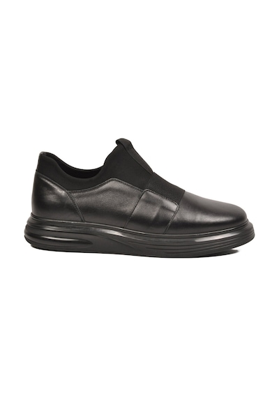 Voyager Siyah Hakiki Deri Slip-on Konfor Taban Erkek Casual Ayakkabı Sneaker 6961 M