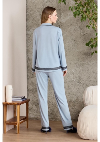 Pierre Cardin Mist Penye Kadın Pijama Takımı 2200 Mist