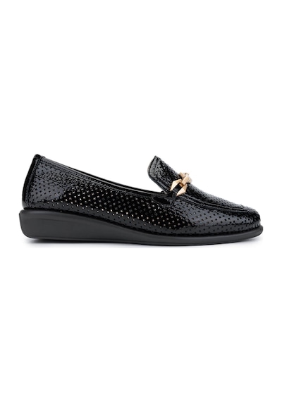 Relax Anatomic Kadın Hakiki Deri Siyah Comfort Ayakkabı 611 E2743 Bn Ayk Y25 Black Siyah