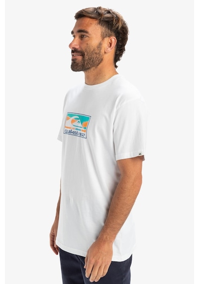 Quiksilver Ev Gradient Box Erkek Tişört Beyaz