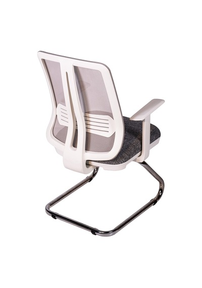 Ofisbazaar Up Beyaz Fileli Misafir Koltuğu Ergonomik Toplantı Ve Bekleme Koltuğu Desenli Gri Gri Ofisbazaar Up Beyaz Fileli Misafir Koltuğu Ergonomik Toplantı Ve Bekleme Koltuğu Desenli Gri Gri