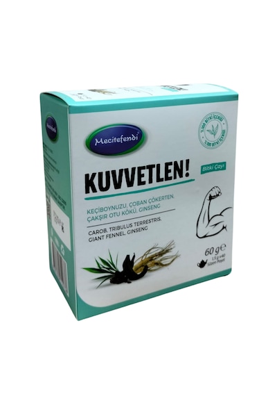 Mecitefendi Kuvvetlen Bitki Çayı Süzen Poşet 40'lı
