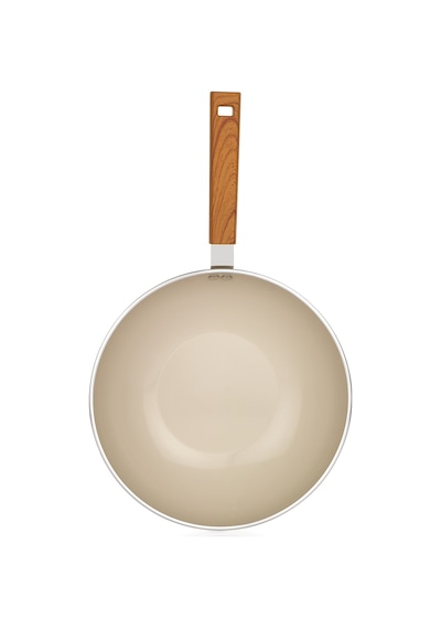 Schafer Ceramoni Seramik Wok Tava 28 Cm-krem