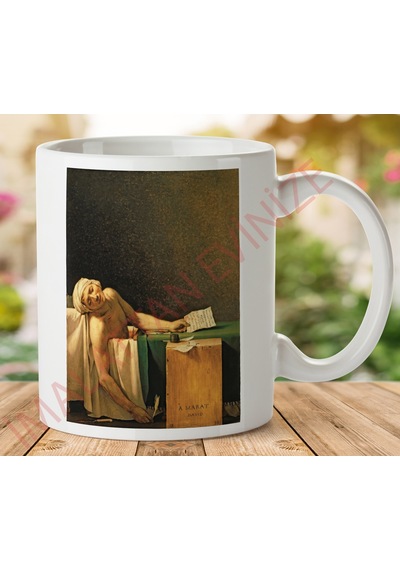 1-293 Louıs David The Death Of Marat İki Tarafı Baskılı Kupa Bardak.jpg