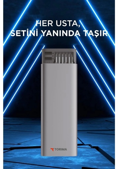 Torima Tts-02 Manyetik Hassas Tornavida Takımı - 48 Farklı S2 Çelik Uç - Alüminyum Şık Kasa