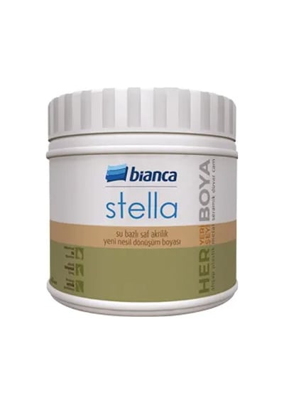 Bianca Stella Su Bazlı Saf Akrilik Boya Mistik Beyaz 0.5 Kg