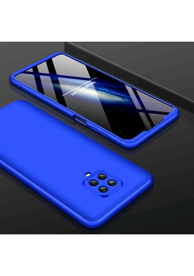 Redmi Note 9 Pro Kilif Zore Kamera Korumali Tam Koruma Ays 232687707 - Kampanya-Renk / Nano Ekran Koruyucu(+25)-Siyah-Mavi