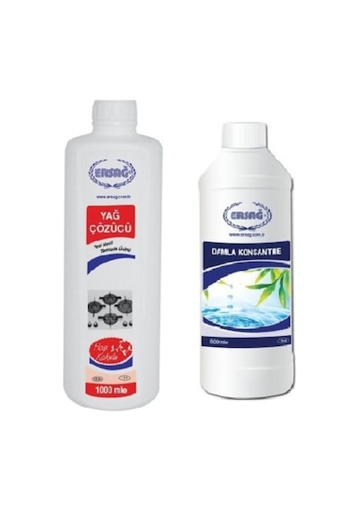 Ersağ Yağ Çözücü 1000 Ml Ve Damla Konsantre 500 Ml
