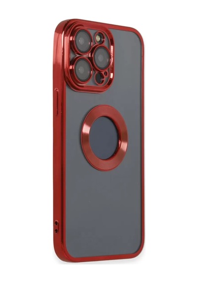 Newface Apple İphone 14 Pro Max Kılıf Slot Silikon - Kırmızı