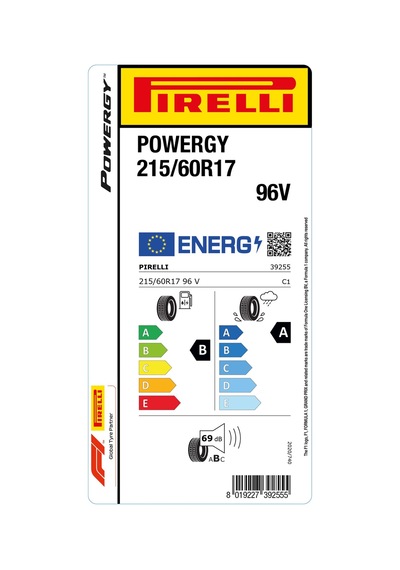 Pirelli 215/60r17 96v Powergy Yaz Lastiği 2025