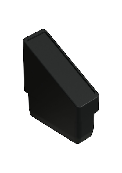 Cateksss 25x50 Mm Elips 5 Derece Profil Tapası 1.2 Mm Siyah - 4 Lü Paket