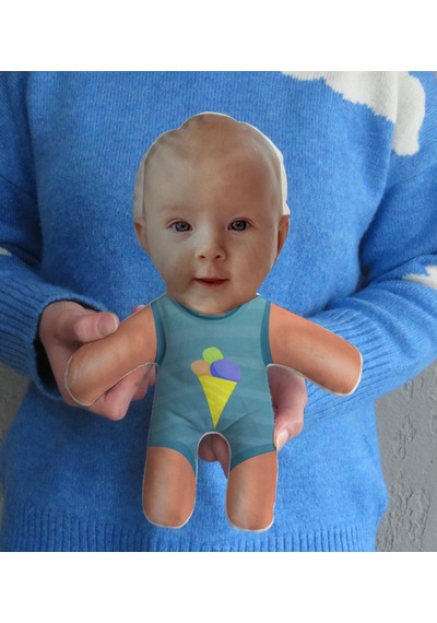 Kişiye Özel Eğlenceli Surat Bebek Yastık-12