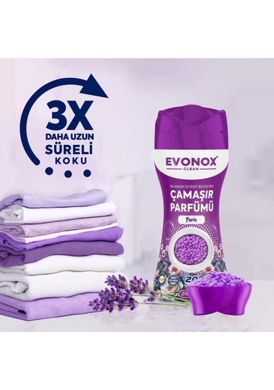Evonox Clean Granül Çamaşır Parfümü & Çamaşır Yumuşatıcı Paris 210 Gr Tekli