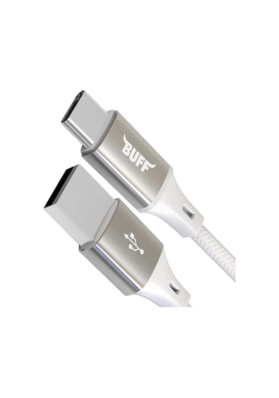 Buff Bl71 Usb To Type-c 2.4a 1.2m Örgülü Data Ve Şarj Kablosu Beyaz