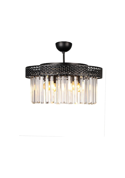 Begüsa Sitrus 4.lü Siyah Lux Kristal Taşlı Avize