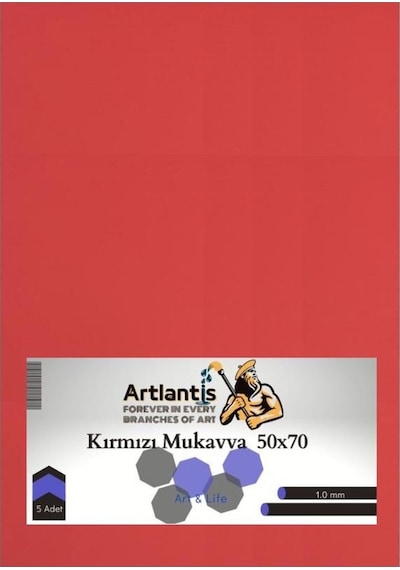 Renkli Mukavva 50X70 5 Adet Artlantis Renkli Mukavva 5 Adet