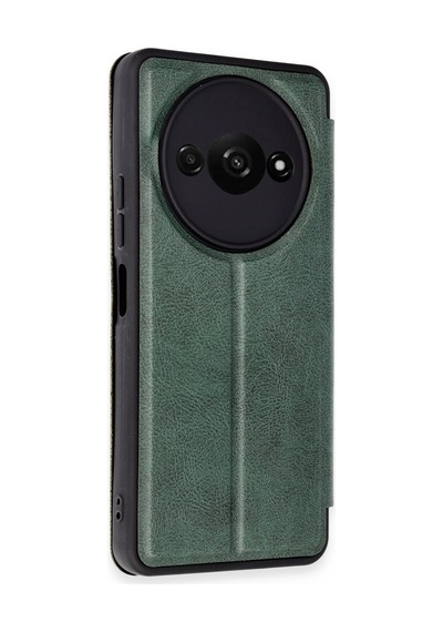 Xiaomi Redmi A3 4g Kılıf Flip Cover - Koyu Yeşil -
