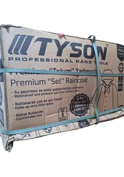 Tyson Premıum Takım Yağmurluk Sarı Xxl 50 Adet