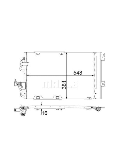 Mahle-knecht-behr Ac378000s Klima Radyatörü Astra H Zafira B A16xer 93178959