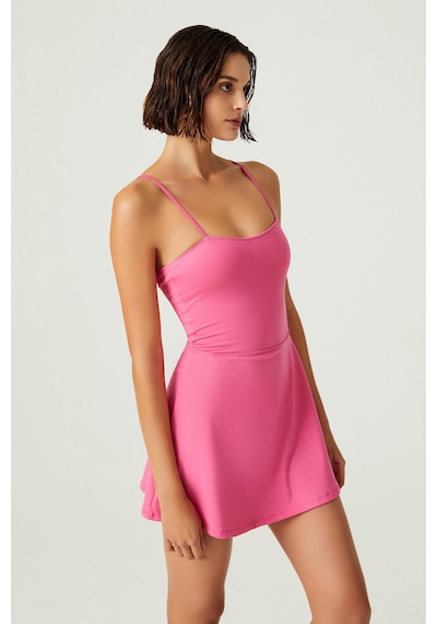 Los Ojos X Melodi Pembe Tenis Elbisesi Spor Elbise Tennis Dress Pembe Pembe
