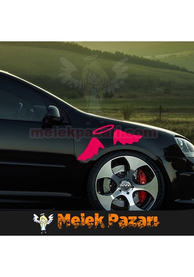 Melek Kanatları Oto Sticker.