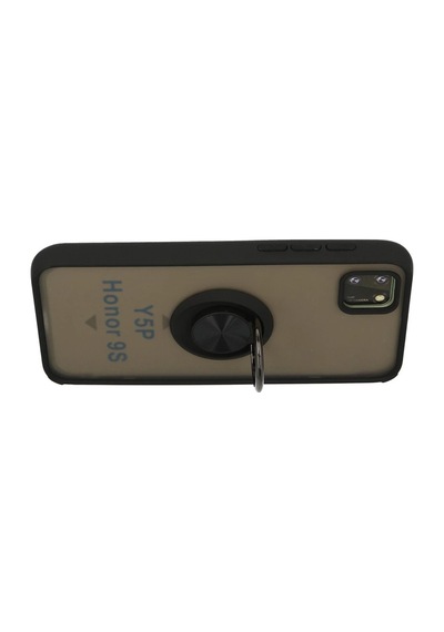 Cosmotex Newface Huawei Y5p Kılıf Montreal Yüzüklü Silikon Kapak - Siyah