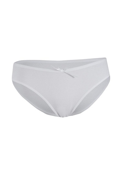 6 Adet Yıldız Bayan Likralı Kaşkorse Bikini Külot Beyaz 3550 Beyaz