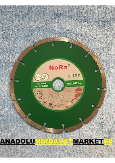 Nora 180 Mm Beton Mermer Granit Beton Kesici Elmas Testere