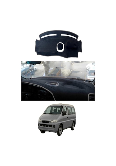 Hyundai - Starex 1997-2007 Uyumlu Torpido Koruma Kılıfı - Gri Şeritli