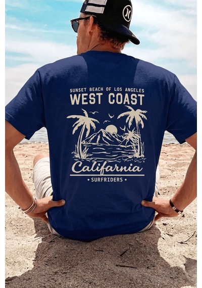 Genius Store Erkek Tişört Pamuklu Kumaş Sırt Baskılı Tişört Sokak Modası Rahat Kalıp T-shirt Japon-gri