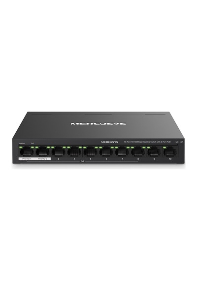 10-port 10/100mbps Masaüstü Switch, Hızlı Veri İletimi