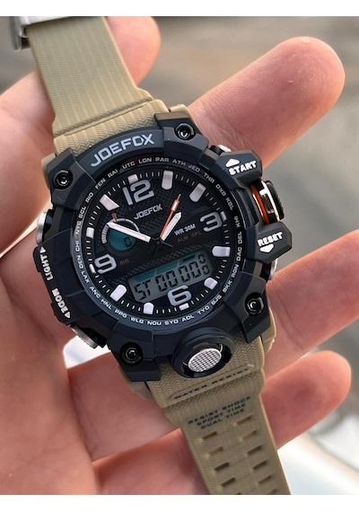 Joefox Küçük Kasa Digital Ve Analog 2 Yıl Garantili Kronometre+takvim+alarm+çoçuk Kol Saati Je.cbk23 Siyah