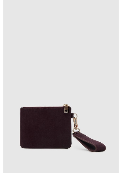 Shule Bags Pike Süet Kadın Kartlık Bordo
