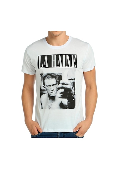 Bant Giyim - La Haine Film Beyaz Erkek T-Shirt Tişört
